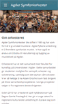 Mobile Screenshot of agdersymfoniorkester.com
