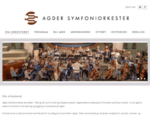 Tablet Screenshot of agdersymfoniorkester.com